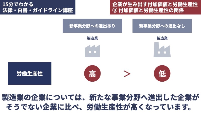 新事業分野への進出と労働生産性