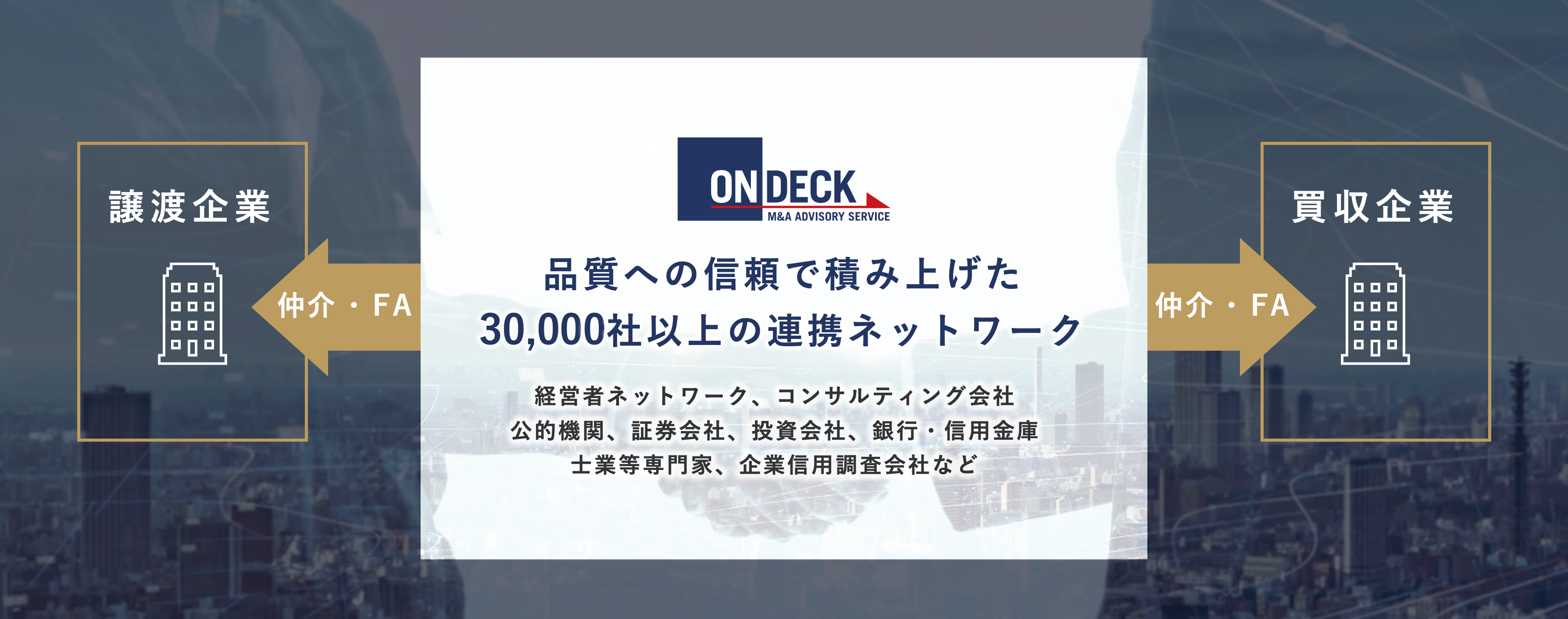 サービスへの信頼で積み上げた30,000社以上の連携ネットワーク